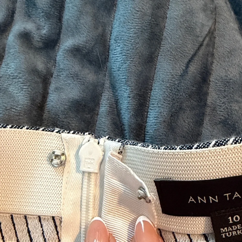 Ann Taylor Textured Stripe Pencil Skirt | Size 10 | Workwear Classic - Picture 4 of 6